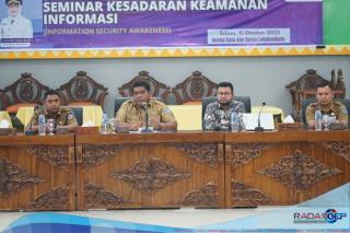Diskominfo Gelar Seminar Kesadaran Keamanan Informasi di Lingkungan Pemkab Labuhanbatu